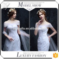 Personalizado en China Mermaid Puffy falda cariño Lace-up plisados ​​vestido de novia